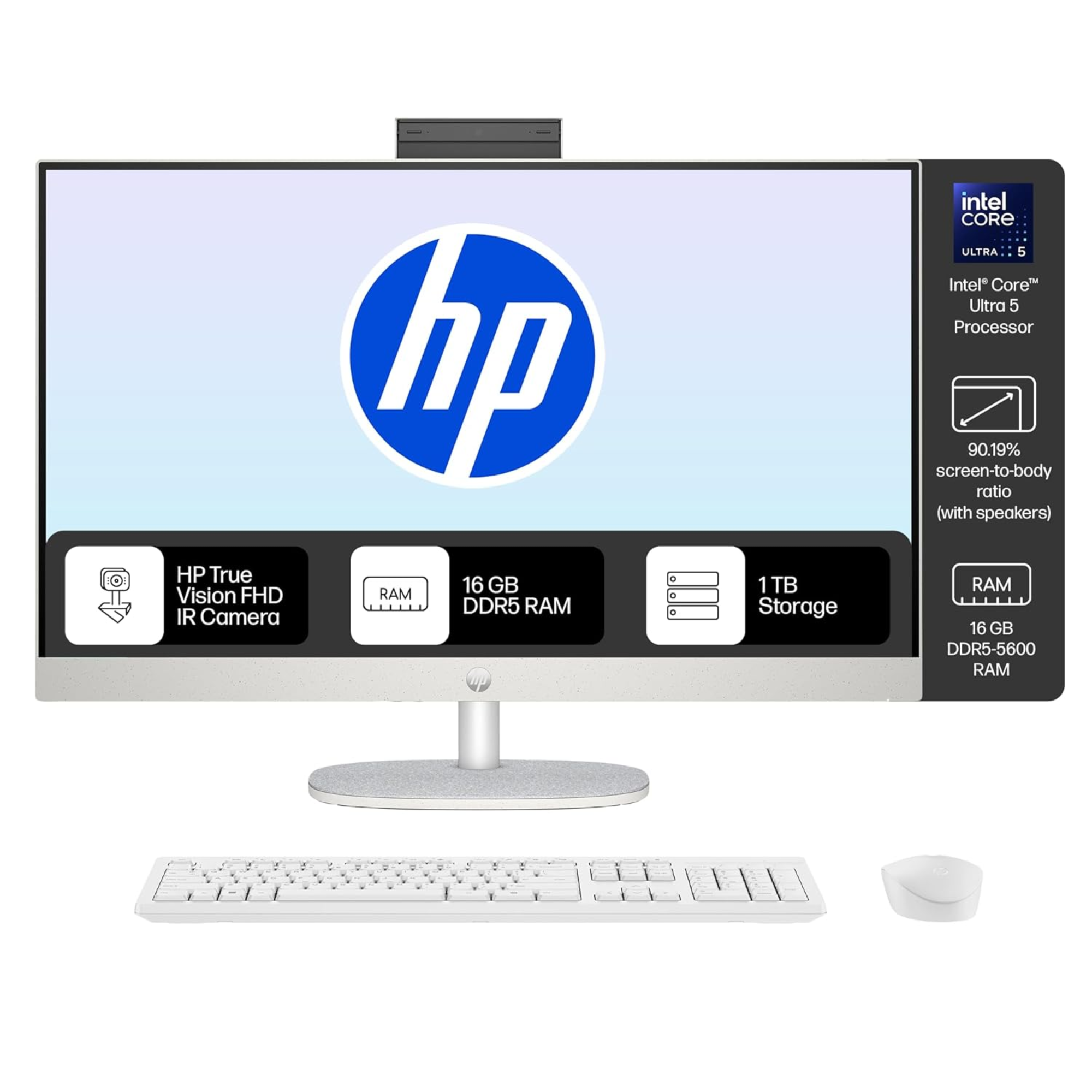 HP All-in-One, Intel Core Ultra 5 125U (16GB DDR5,...
